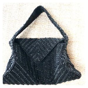 K.C. Malhan Beaded Evening Handbag-Black